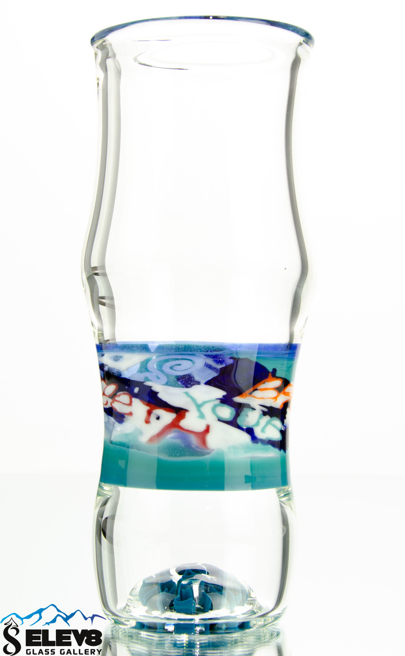 This glass is 8.5 inches tall and was $190